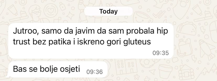 Poruka od zadovoljne klijentice