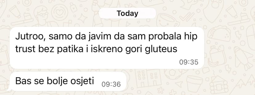 Poruka od zadovoljne klijentice