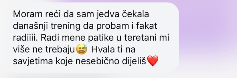 Poruka od zadovoljne klijentice